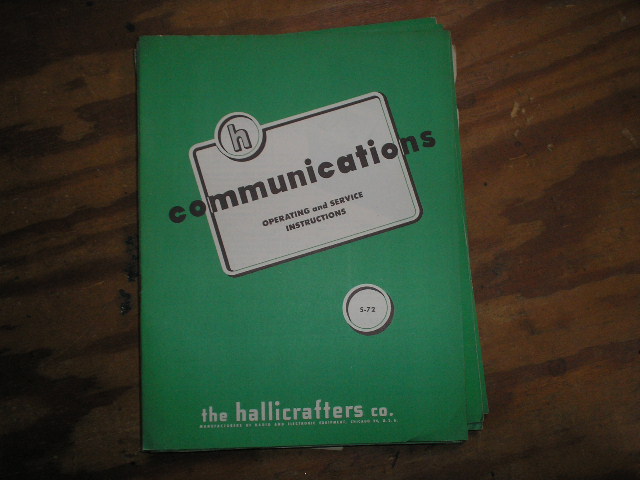S-72 Receiver Run-3 Operator Service Manual